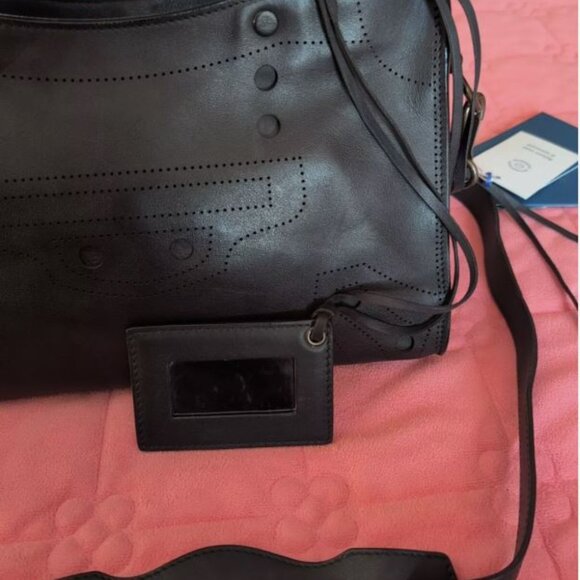 AUTHENTIC BALENCIAGA MATTE BLACK OUT CALFSKIN SMALL HANDBAG PERFECT CONDITION - Picture 6 of 13